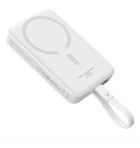 Baseus Magsafe 10000 mAh Hızlı Şarj Mıknatıslı USB Type C Kablolu Powerbank Beyaz
