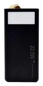 Daytona TUGII-353 30000 mAh Hızlı Şarj Işıklı Dijital Göstergeli Micro USB Çoklu Bağlantı Kablolu Powerbank Siyah