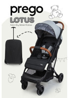 Prego Lotus Katlanabilir Tek Elle Kapanan 360 Derece Dönen Tam Yatar Kabin Tipi Puset Bebek Arabası Füme