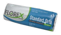 Florex Kokulu Orta Boy 55x60 cm Çöp Poşeti 20 Adet Siyah