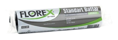 Florex Standart Kokulu Battal Boy 72x95 cm Çöp Poşeti 24 Adet Siyah
