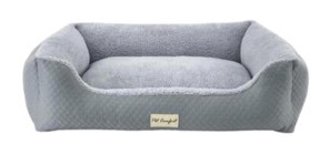 Pet Comfort Bravo Duo Yıkanabilir Tek Fonksiyonlu 90x70 cm Simit Kedi Yatağı Gri