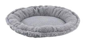 Pet Comfort Sunflower Yıkanabilir Tek Fonksiyonlu 85 cm Simit Kedi Yatağı Gri