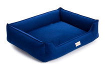 Pet Comfort Delta Yıkanabilir Tek Fonksiyonlu 105x80 cm Simit Kedi Yatağı Lacivert
