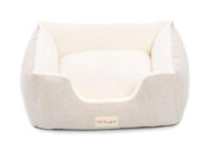 Pet Comfort echo Yıkanabilir Tek Fonksiyonlu 60x50 cm Simit Kedi Yatağı Ekru