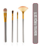 Demstar Champagne Serisi 4'lü Eyeliner Far Makyaj Fırçası Seti