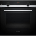 Siemens HB534FER3T 66 lt A Enerji Sınıfı Analog Ocaksız Tam Boy Ankastre Fırın Siyah