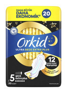 Orkid Ultra Gece Ekstra Plus Ultra İnce 20'li Hijyenik Ped