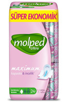 Molped Maxiumum Ultra Kuruluk Ultra İnce 24'lü Hijyenik Ped