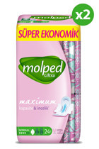 Molped Ultra Ultra İnce 24'lü Hijyenik Ped 2 Adet