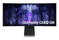 Samsung G8 LS34BG850SUXUF 175 Hz 0.03 ms 34 inç FHD Kavisli VGA HDMI Freesync 3440 x 1440 px OLED Oyuncu Monitörü