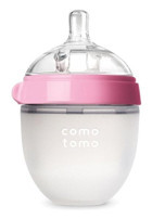 Comotomo Polipropilen Gaz Yapmayan Antikolik Yenidoğan Yavaş Akışlı 0-3 Ay Pembe Biberon 150 ml