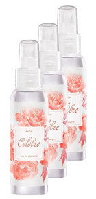 Avon Celebre Beyaz Şeftali-Kış Üzümü Kadın Vücut Spreyi 3x100 ml