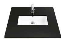 Creavit Klasik Tekli 38 cm Seramik Tezgah Altı Dikdörtgen Lavabo Beyaz