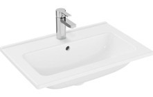 Vitra 7461L003-0002 Klasik Tekli 60 cm Seramik Tezgah Üstü Dikdörtgen Lavabo Beyaz