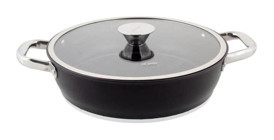 Aryıldız Trendy İnduction Prestige İndüksiyonlu Cam Kapaklı Alüminyum 26 cm Karnıyarık Tenceresi