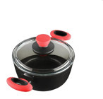 Leggno Colorgy Cam Kapaklı Titanyum 24 cm Karnıyarık Tenceresi