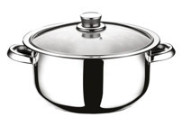 Hascevher Ayışığı İndüksiyonlu Cam Kapaklı Çelik 28 cm Karnıyarık Tenceresi