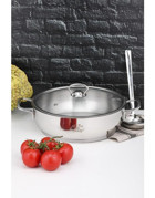 Cooker Lara Cam Kapaklı Çelik 26 cm Karnıyarık Tenceresi