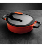 Berghoff 8501039 Gem Stay Cool Soft İndüksiyonlu Cam Kapaklı Alüminyum 26 cm Karnıyarık Tenceresi