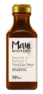 Maui Moisture Vanilla Bean Onarıcı Arındırıcı Tüm Saçlar İçin Tuzsuz Sülfatsız Kukui Fındık Yağı Parabensiz Standart Kadın Şampuan 385 ml