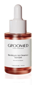 Groomed Besleyici Onarıcı Yüz Dolgunlaştıran Canlandırıcı Yaşlanma Karşıtı Kırışıklık Karşıtı Jel Yüz Serumu 30 ml
