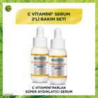 Garnier Set C Vitaminli Canlandırıcı Yaşlanma Karşıtı Kırışıklık Karşıtı Jel Yüz Serumu 2x30 ml