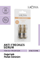 Lacinia Anti Freckles Yüz Dolgunlaştıran Canlandırıcı Ampul Yüz Serumu 2x10 ml