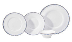 Korkmaz Bella Collection A8165 60 Parça 12 Kişilik Desenli Porselen Yuvarlak Yemek Takımı
