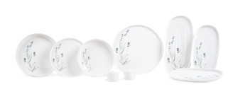 Leggno Botanical Lavender 55 Parça 12 Kişilik Desenli Porselen Yuvarlak Yemek Takımı