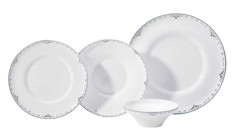 Korkmaz Bella Collection A8166 60 Parça 12 Kişilik Desenli Porselen Yuvarlak Yemek Takımı