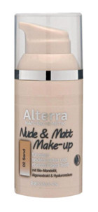 Alterra Nude&Matte No:02 Sand Vegan Likit Şişe Fondöten 30 ml