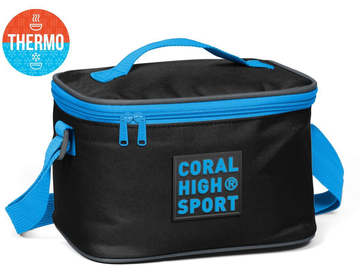 Coral High 22810 Düz Termoslu Mavi - Siyah Beslenme Çantası