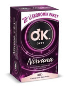 Okey Nirvana Tırtıklı Prezervatif 20'li