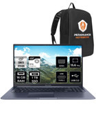 Asus Vivobook 15 X1502ZA-EJ1071 Dahili Intel Iris Xe Graphics Eligible Intel Core i5 1235U 16 GB Ram 1 TB SSD 15.6 inç Full HD FreeDos Laptop + PER4 Çanta