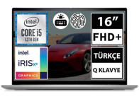 Dell Inspiron 16 5620 I56206005U Dahili Intel Iris Xe Graphics Eligible Intel Core i5 1235U 8 GB Ram 512 GB SSD 16 inç Full HD FreeDos Laptop