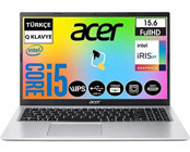 Acer Aspire 3 A315-58 Dahili Intel Iris Xe Graphics Intel Core i5 1135G7 8 GB Ram 256 GB SSD 15.6 inç Full HD Windows 11 Pro Laptop + Snertech Çanta