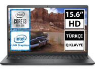 Dell Vostro 3510 N1823VN3510_U Dahili Intel UHD Graphics Intel Core i3 1115G4 4 GB Ram 256 GB SSD 15.6 inç HD FreeDos Laptop