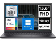 Dell Vostro 3510 N8803VN3510_U13 Dahili Intel Iris Xe Graphics Intel Core i5 1135G7 8 GB Ram 512 GB SSD 15.6 inç Full HD Windows 10 Pro Laptop