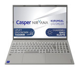 Casper Nirvana C650.1235-8V00X-G-F Dahili Intel Iris Xe Graphics Eligible Intel Core i5 1235U 8 GB Ram 500 GB SSD 15.6 inç Full HD FreeDos Laptop