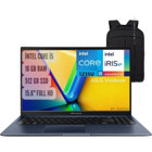 Asus Vivobook X1502ZA-EJ16441 Dahili Intel Iris Xe Graphics Eligible Intel Core i5 1235U 16 GB Ram 512 GB SSD 15.6 inç Full HD Windows 11 Pro Laptop + Notebook Çanta