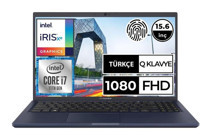 Asus Expertbook B1500CEAE-BQ1700A9 Dahili Intel Iris Xe Graphics Intel Core i7 1165G7 8 GB Ram 512 GB SSD 15.6 inç Full HD Windows 10 Pro Laptop
