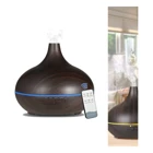 Ateştech Kumandalı Gece Işığı 9 W 550 ml 35 dB Aromaterapi Işıklı İyonizerli Taşınabilir Şarjlı Mini Soğuk Buhar Makinesi Koyu Kahverengi
