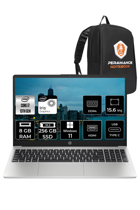 HP 250 G10 8A541EA Dahili Intel Iris Xe Graphics Eligible Intel Core i7 1355U 8 GB Ram 256 GB SSD 15.6 inç Full HD Windows 11 Pro Laptop + PER4 Çanta