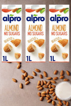 Alpro Şekersiz Badem Sütü Laktozsuz 3'lü 3 lt