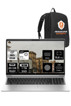 HP Elitebook 650 G10 725N9EA Dahili Intel Iris Xe Graphics Eligible Intel Core i5 1335U 20 GB Ram 1 TB SSD 15.6 inç Full HD FreeDos Laptop + PER4 Çanta
