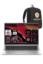 HP Elitebook 640 G10 8A571EA Dahili Intel Iris Xe Graphics Eligible Intel Core i7 1355U 40 GB Ram 256 GB SSD 14 inç Full HD FreeDos Laptop + PER4 Çanta
