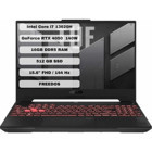 Asus TUF Gaming A15 FX507VU-LP141 Harici GeForce RTX 4050 Intel Core i7 13620H 16 GB Ram 512 GB SSD 15.6 inç Full HD FreeDos Oyuncu Laptop