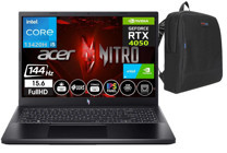 Acer Nitro 5 15 ANV15-51 NHQNBEY00123 Harici GeForce RTX 4050 Intel Core i5 13420H 32 GB DDR5 Ram 1 TB SSD 15.6 inç Full HD Windows 11 Pro Oyuncu Laptop + Zetta Çanta