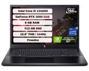 Acer Nitro 5 ANV15-51 NH.QNCEY.001 ANV15-51-59CJ Harici GeForce RTX 3050 Intel Core i5 13420H 8 GB Ram 512 GB SSD 15.6 inç Full HD FreeDos Oyuncu Laptop
